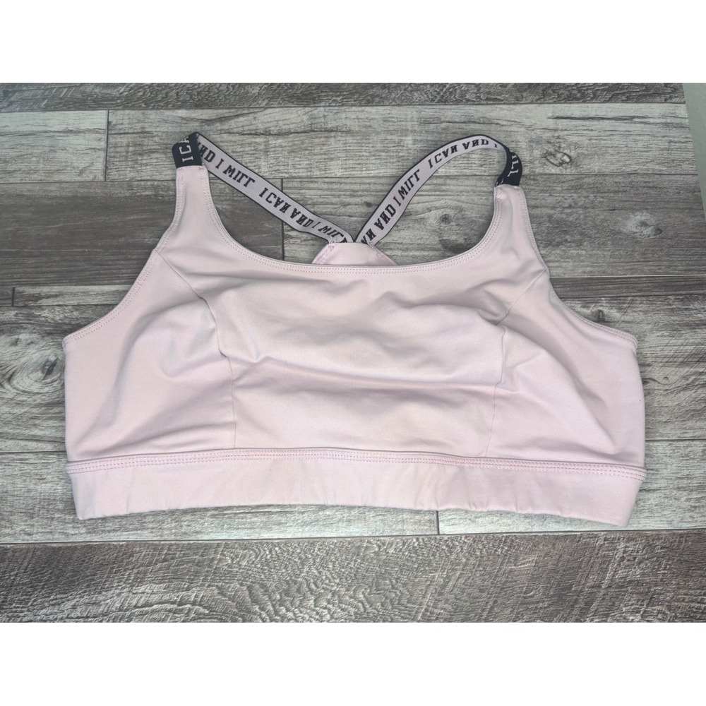 Torrid Active Sports Bra Sz‎ 1x Light Pink Criss Cross Back Running workout Bra